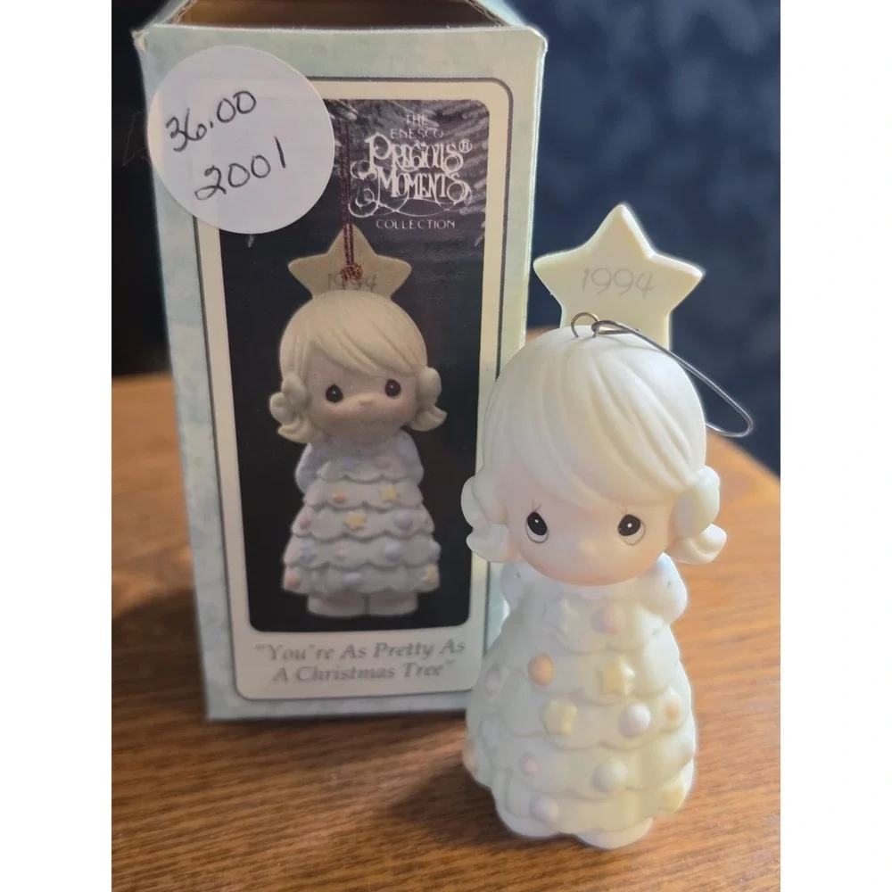 Precious Moments‎ You're As Pretty As A Christmas Tree 1994 530395 Ornament